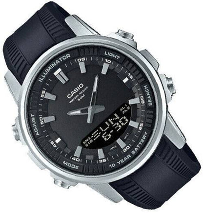 Casio Men’s AMW-840D-1ACVCF Dress Analog-Digital Display Quartz Silver Watch